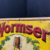 Wormser Apostelbräu Blechschild - seltene Ausführung - Werger Brauerei Worms 47 x 33 cm D um 1915