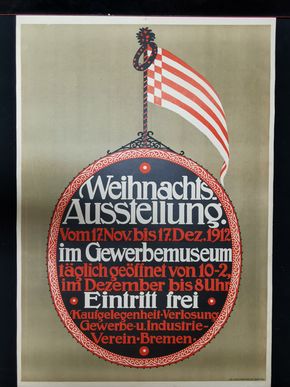 Gewerbemuseum Bremen - Ausstellungsplakat aus dem Jahr 1912