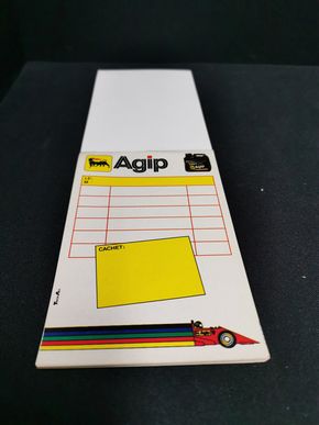 Agip Notitzblock aus der Zeit um 1975