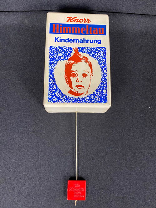Knorr Himmeltau Kindernahrung Spieluhr 16 x 10 x 5 cm um 1960