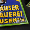 Nordhäuser Aktien Brauerei - Doppelpack Blechschilder um 1920/30 je 37 x 22 cm - Nordhausen / Harz