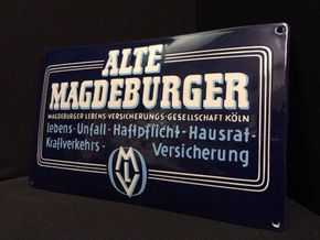 Emailschild Alte Magdeburger Lebensversicherungs-Gesellschaft Köln MLV 