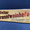 Ostdeutsche Hefewerke Tilsit - Tilsiter Branntweinhefte (Blechschild um 1950) BCM