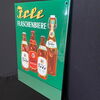 Irle Flaschenbiere Emailschild um 1955/60 mit Schriftbalken