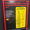 Minol - Tankstelle kauft Isolator-Altzündkerzen auf (XL Werbepappe - Beidseitig bedruckt)