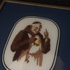 Klosterbräu Ochsenfurt Bayern - Glasschild Bierschild im Metall-Rahmen - D um 1950