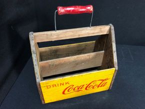 Coca Cola Sechserträger aus Holz (Um 1940) RARITÄT