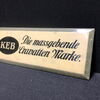 KEB - Die massgebende Cravatten Marke (Um 1925) Blechschild mit Semi-Glas-Überzug (A9)