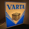 Varta Batterien - kleine Leuchtreklame - Wohnfertig -  36 x 30 x 12 cm - um 1955