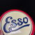  Esso Blechschild - Blechschild in Schreibschrift -  27 cm Durchmesser - D um 1930