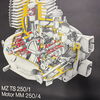 MZ Motoraufbau TS 250/1 und MM 250/4 / Infoplakat (Wohl 1970er Jahre)