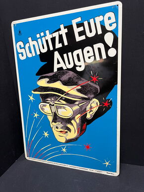 Blechschild zur Unfallverhütung (Motiv 7)