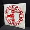 Öffentlicher Fernsprecher (Emailleschild 1930/1950)