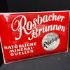 Rosbacher Brunnen - Natürliche Mineralquellen (gewölbtes Emailleschild um 1930)