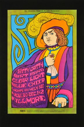 Konzertplakat des Künstlers Bonnie MacLean aus dem Jahr 1967