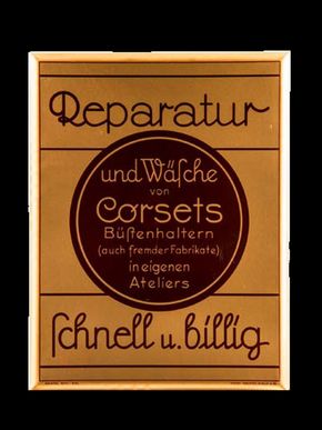 Reparatur und Wäsche von Corsets & Büstenhaltern um 1925