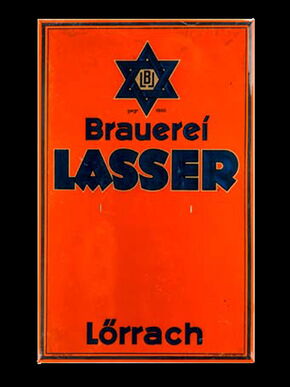 Brauerei Lasser - Lörrach. Um 1925