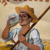 Altes Blechschild - Landwirtschaft - Etter´s Fruchtsaft Marke Schnitter - Sigmaringen 36 x 25 cm um 1930