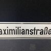 DLW Ost über Maximilianstraße (Emailliertes Hinweisschild um 1960)