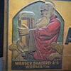 Wormser Apostelbräu Blechschild - seltene Ausführung - Werger Brauerei Worms  50 x 24 cm D um 1915