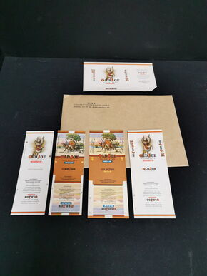 Old Joe Umverpackungspapierchen im Originalumschlag der BAT (50er Jahre)