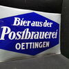 Postbrauerei Oettingen - Bier aus der (Gewölbtes Emailleschild aus der Zeit um 1925)