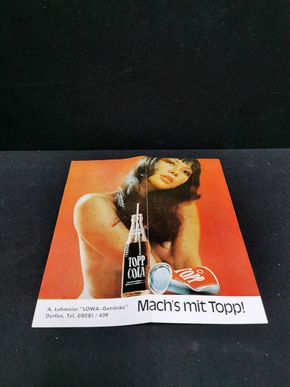 Topp Cola Werbeprospekt  (um 1965) - erotisch