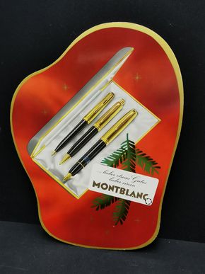 Montblanc Zelluglausschild aus den späten 50er Jahren