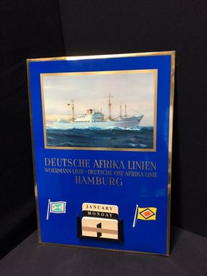 Deutsche Afrika Linien Imoglaskalender (50er Jahre)