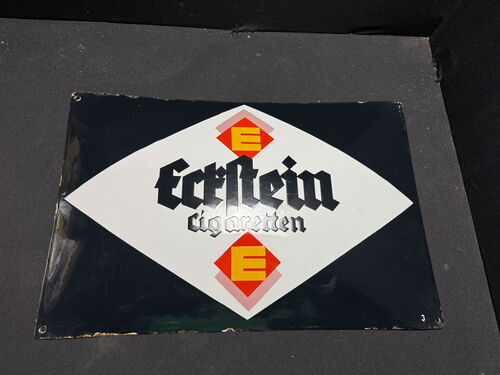 Eckstein Cigaretten Emailschild 60 x 40 cm - D um 1930
