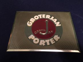 Groter Jan Porter Bierschild um 1955 / 1960