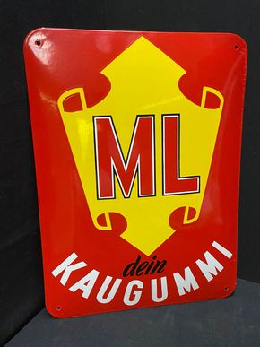 Maple Leaf Kaugummi - Dein Kaugummi (50er Jahre Emailleschild)