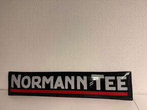 Normann - Tee Import Berlin - Emailleschild 120 x 25 cm - D um 1910/15