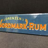 Lorenzens Nordmark-Rum / Blechschild aus der Zeit um 1950 (A57)