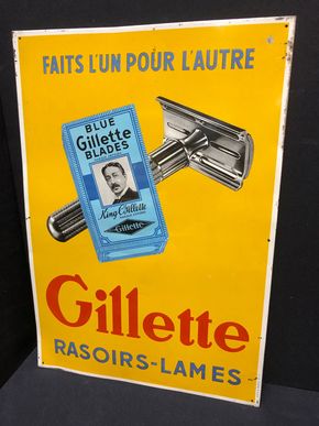 Gilette - Rasierer mit Klingen (Für einander gemacht) / Um 1950