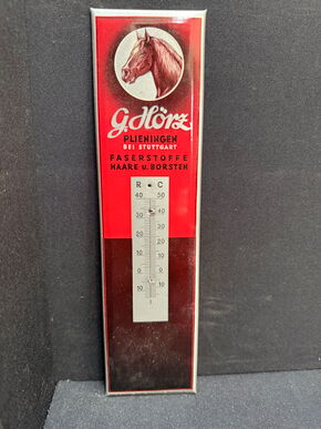 Pferdesammler Traumteil - G. Hörz Faserstoffe - Haare - Borsten (50er Jahre ohne Thermometer)