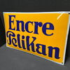 Pelikan Tinte - Encre Pelikan (Gewölbtes Emailleschild um 1925)