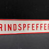 Schlachterei-Blechschild „Rindspfeffer“