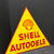 Shell Autooele - Dreieckiges Emailleschild aus der Zeit um 1932