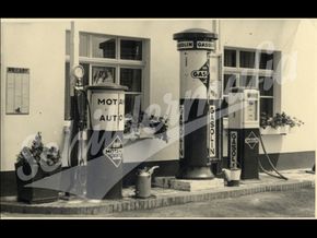 Gasolin - Motanol Tankstellenfoto (Um 1930)