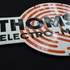 Thomsen Electro-Menager (Beidseitig emailliertes Schild um 1930)