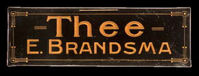 E. Brandsma Tee, ca. 1908-1914