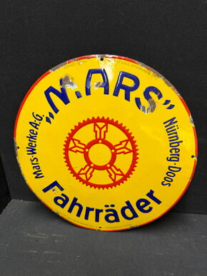 Mars Fahrräder (Emailleschild um 1933)