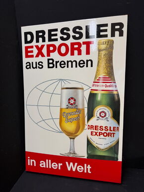 Dressler Brauerei Bremen - Dressler Export (Emailleschild der 1950er Jahre)