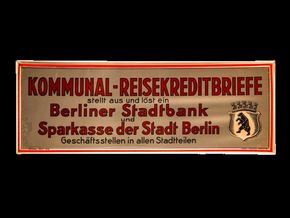 Berliner Stadtbank / Sparkasse der Stadt Berlin um 1930