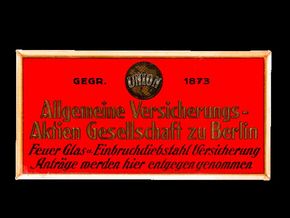 Allgemeine Versicherungs-Aktien Gesellschaft zu Berlin um 1925