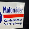 Schüttoff Motorräder Kundendienst Emailschild 48 x 72 cm um 1930