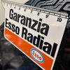 Blechschild Reifen - Esso Radial Garanzia 60 x 50 cm - IT um 1960