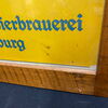 Bayerische Aktien-Bierbrauerei Aschaffenburg / Werbepappe im Holzrahmen (Um 1930)