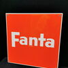 Cola - Fanta - Sprite / 3er Set stark abgekanteter Blechschilder im Format 40 x 40 cm. (Um 1970)
